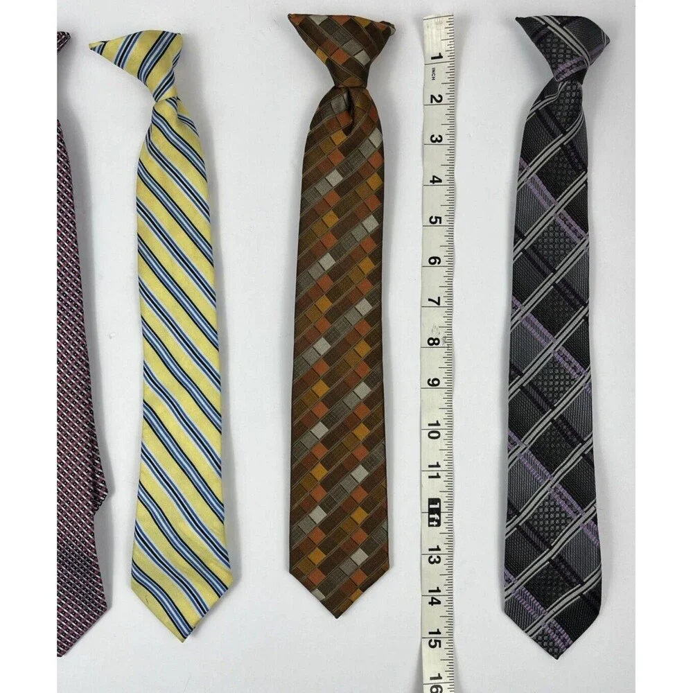 Clip-on Ties for boys set of 4 - Variety of Brands